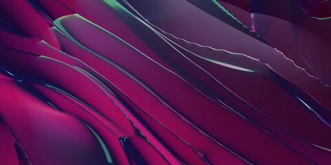 Obraz premium Linear abstract background, 3D lines in perspective, curve and wave lines in motion. 3d render.