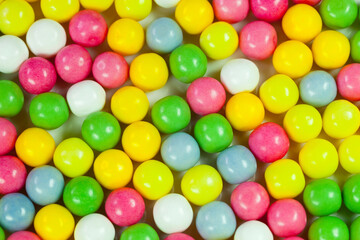 Fototapeta na wymiar Colorful Bubble Gum: 4K Image of Vibrant Chewing Gum