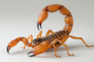 A scorpion striking with its stinger - obrazy, fototapety, plakaty