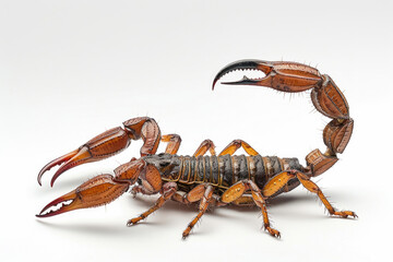 A scorpion striking with its stinger