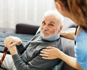 nurse doctor senior care caregiver help assistence retirement home nursing elderly sad depression...