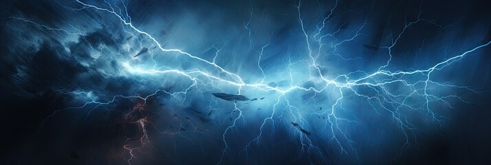 Dynamic lightning illuminating the clouds - An electrifying display as lightning bolts illuminate the dark, brooding clouds from within