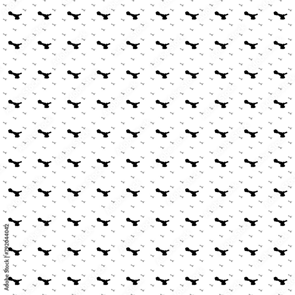 Poster square seamless background pattern from black cordless angle grinder symbols are different sizes and