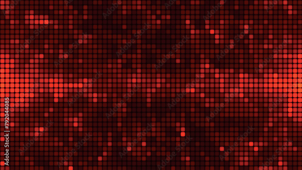Poster red pixel gradient background. mosaic with changing background color. red square background. wallpap