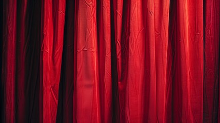 Close-up of a red curtain, used as a background