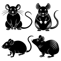 Four different kinds of beautiful mice design high quality 