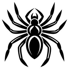 Spider vector silhouette 