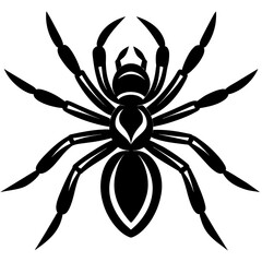 Spider vector silhouette 