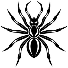 Spider vector silhouette 