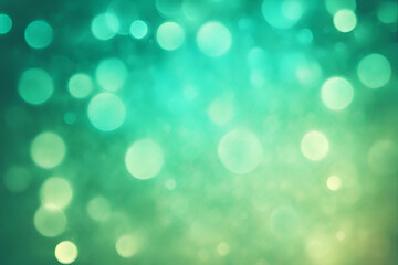 Obraz premium Turquoise bokeh , a normal simple grainy noise grungy empty space or spray texture , a rough abstract retro vibe shine bright light and glow background template color gradient