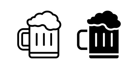 Beer icon set. flat illustration of vector icon