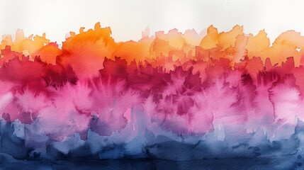 Wet watercolors on dry paper. Abstract watercolors.