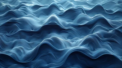 Poster Im Rahmen Modern background with abstract blue waves © DZMITRY