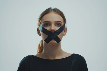 Censored woman unable to speak