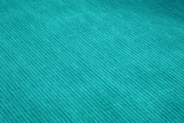 Textured corduroy furniture fabric in green colors