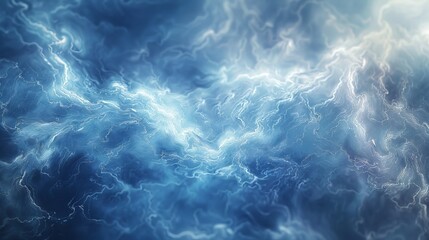 Background in blue abstract form - obrazy, fototapety, plakaty
