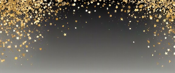 'Flash stellar Scattered glow Confetti Gold magic illustration element Shiny Random New Luxury little Christmas Glitter sparkle Year Stars Vector tiny background Hexagon silver fall light black' - obrazy, fototapety, plakaty