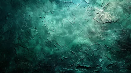 Poster This dark emerald green background features a black shadow border and an old vintage grunge texture design. © DZMITRY