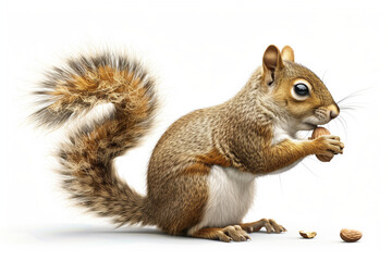 Obraz premium grey squirrel isolated on white