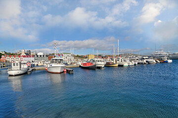 Fototapeta na wymiar Tórshavn - the capital and largest city of the Faroe Islands