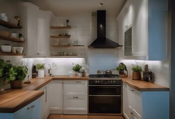 cottage kitchen small Modern