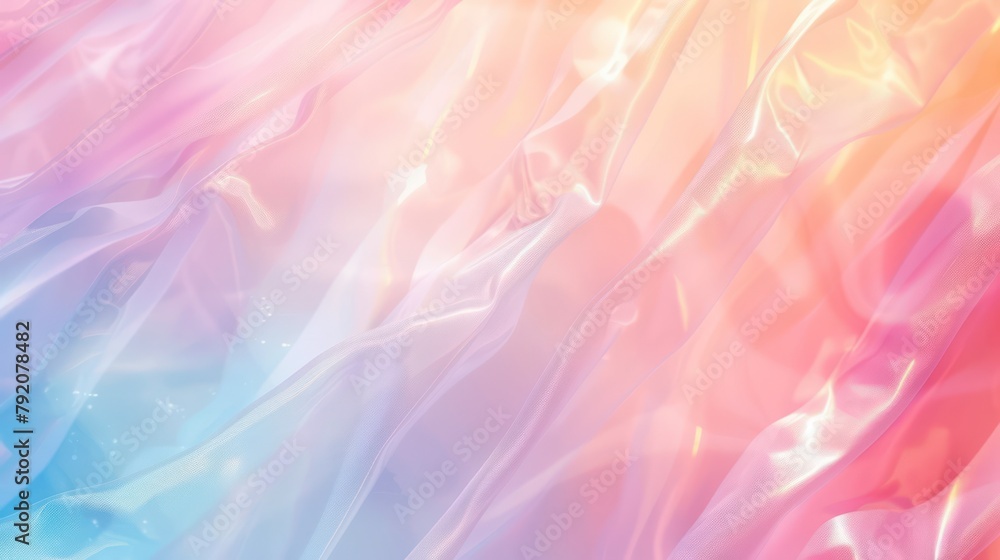 Poster this image captures the fluidity and vibrant colors of satin fabric, showcasing waves that create a 