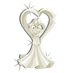 decoration wedding cake married couple