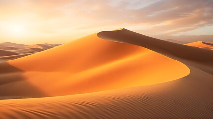 Sand dunes in the Sahara desert, Merzouga, Morocco