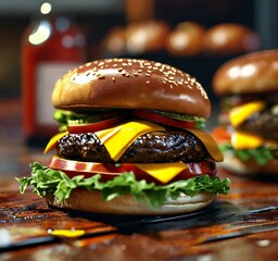 burger, hamburger, Cheeseburg, promotional