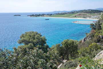Sithonia coastline near Kastri Beach, Chalkidiki, Greece
