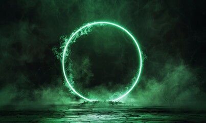 Circle of Light in the Middle of the Ocean