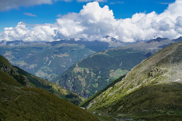 The Pennine Alps in Switzerland.