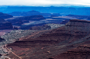 Beautiful valley in the Utah Canyonland park