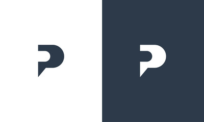 letter P monogram logo design vector illustration