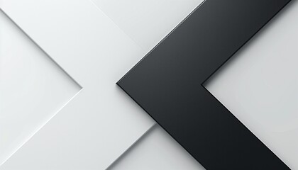 Produce an ultra-realistic image showcasing a duo of arrow markers, one matte black and the other glossy white, intersecting gracefully on a clean white background.