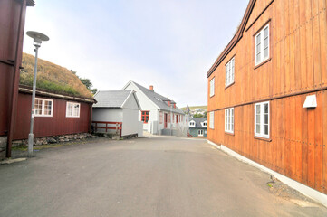 The old town of the capital of the Faroe Islands - Torshavn 