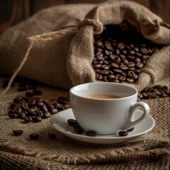 A Cup of Coffee on Top of a Saucer