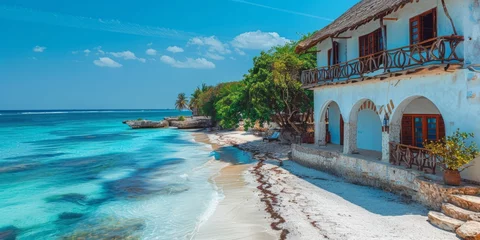 Photo sur Plexiglas Zanzibar View of the Ocean from the shore of Zanzibar