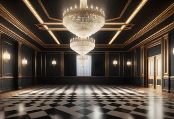 3D model a realistic 8k art deco ballroom with a g (8)