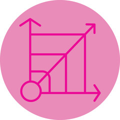 Scalable System Pink Line Circle Icon