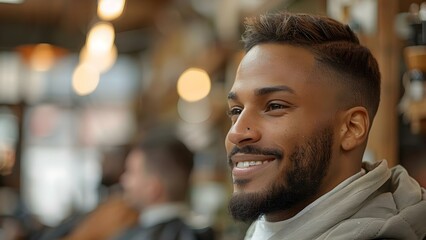 Barbershop experts boost confidence with sharp hairstyles and stylish makeovers. Concept Barbershop Expertise, Confidence Boosting, Sharp Hairstyles, Stylish Makeovers