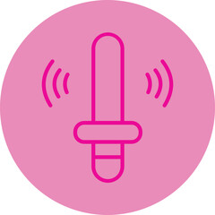 Ar Wand Pink Line Circle Icon