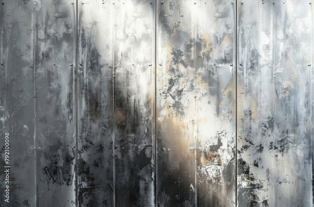 Canvas Prints A detailed shot of a weathered metal surface, with scratches and wear, ideal for grunge-style backgrounds or texture overlays.