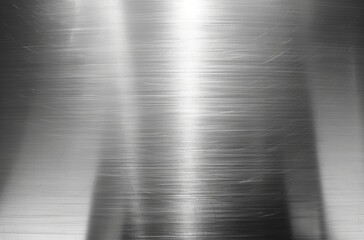 Obraz premium High-resolution brushed metal texture with reflective qualities for modern and industrial backgrounds.