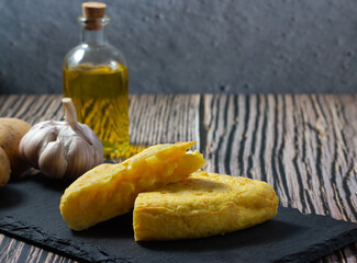 Small delicacies: Omelette Tapas. Taste of Spain