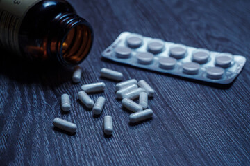 Medicines and medicines. Pills