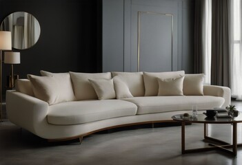 Fototapeta na wymiar luxury interior home couch large White