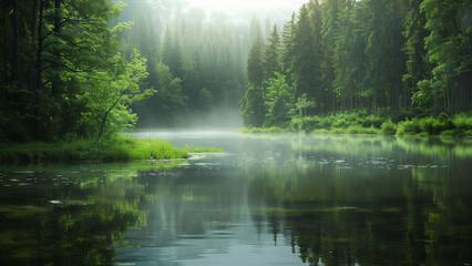 Nature’s Masterpiece: The Forest Lake