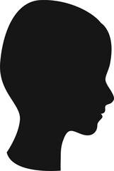 Head of the Person. Human Head Model. Face Scanning. Man Portrait. illustration on transparent, png