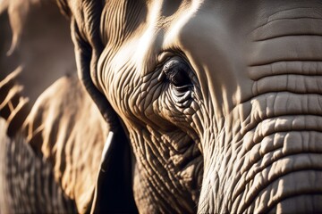 'elephant head close animal trunk mammal wildlife wild safari nature tusk big isolated ivory ear white large zoo pachyderm african heavy huge bull grey strong black-and-white brown' - obrazy, fototapety, plakaty